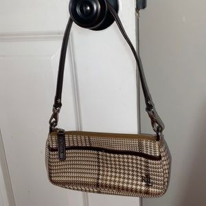 Ralph Lauren Vintage Plaid Mini Handbag Y2K 90’s Houndstooth Pochette